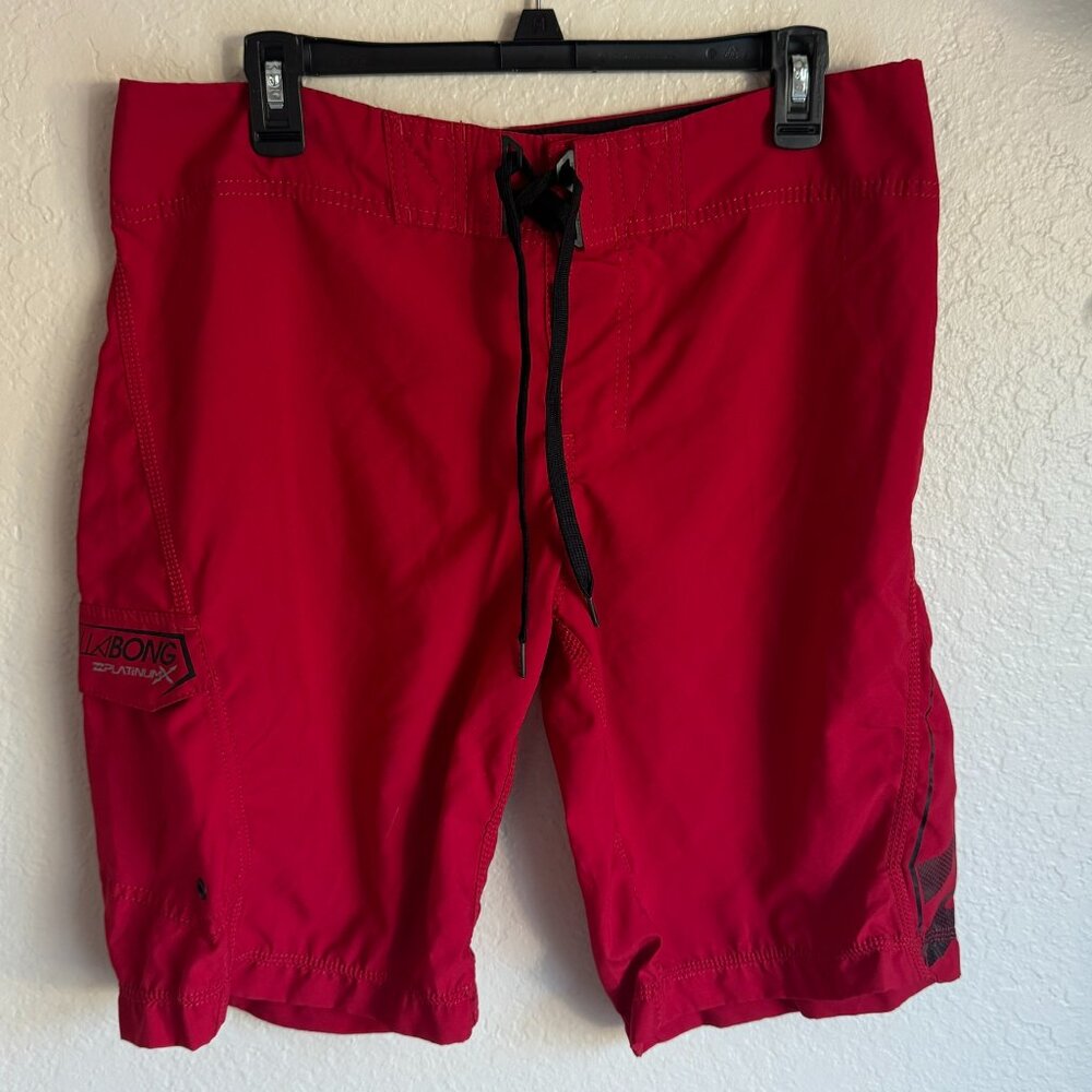 Billabong Platinum X Red Board Shorts Men’s Size 34 PX-4 HydroStretch Surf Swim